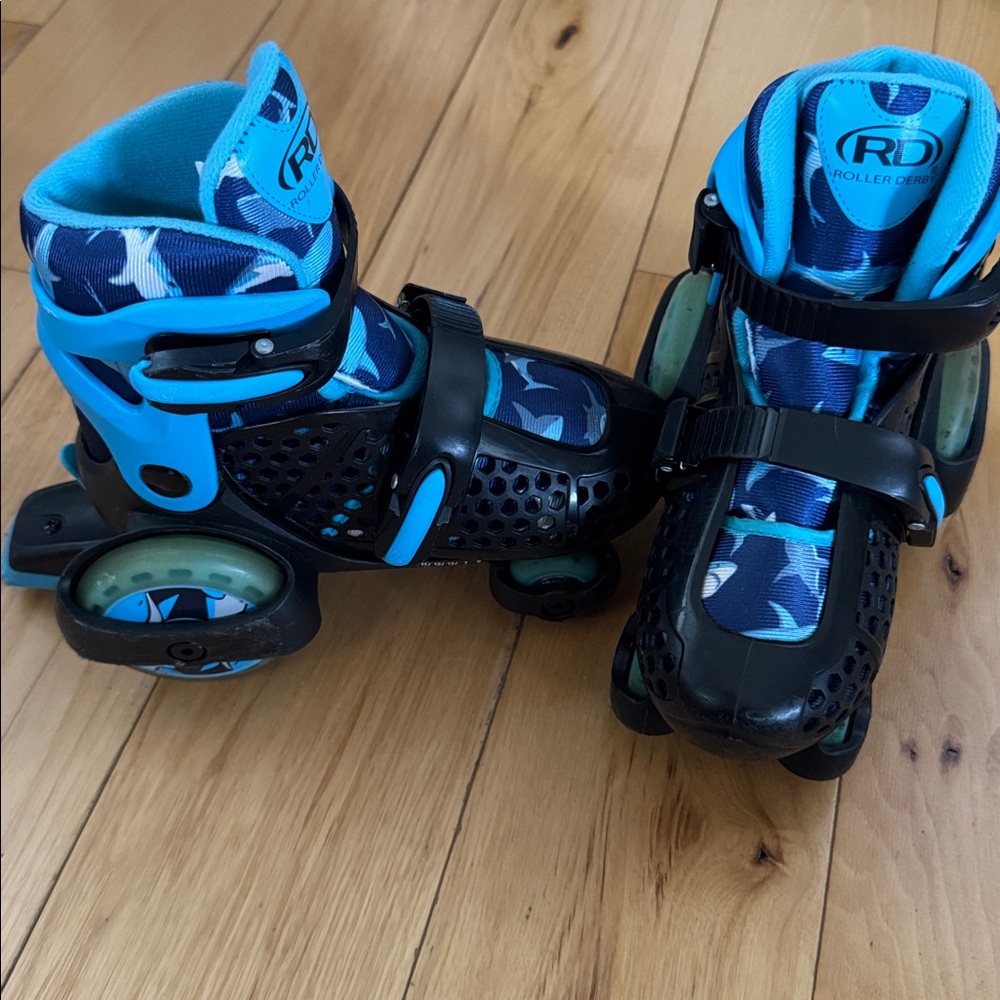 Roller Derby Blue and Black Roller Skates